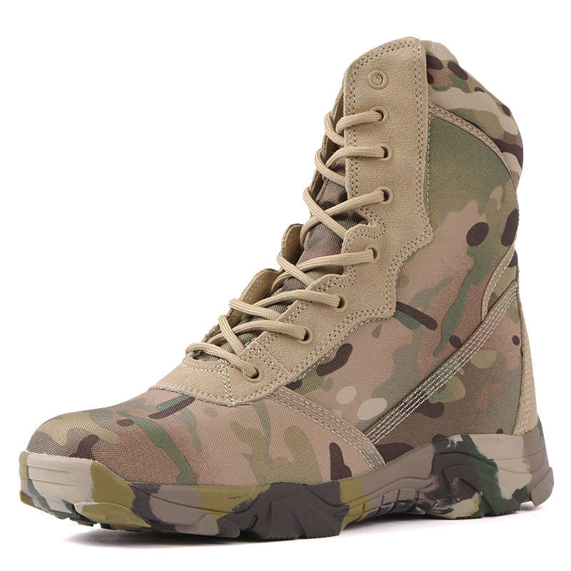 Ultralight high performance military camouflage combat boots