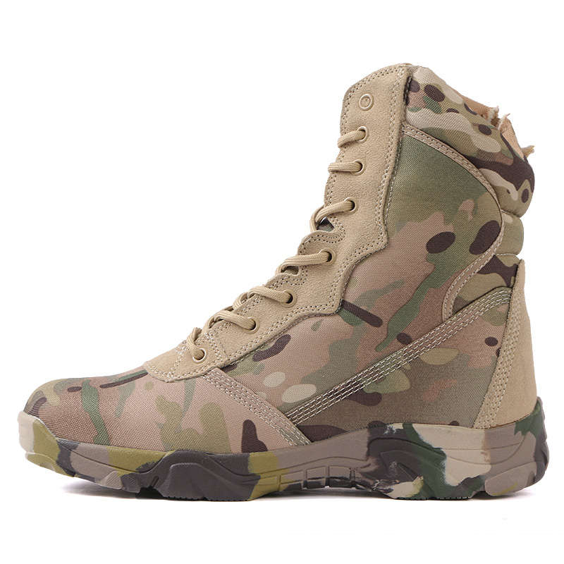 Ultralight high performance military camouflage combat boots