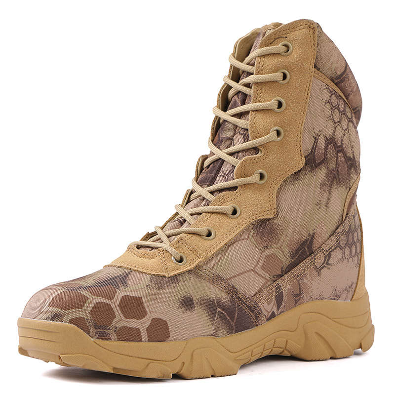 Ultralight high performance military camouflage combat boots