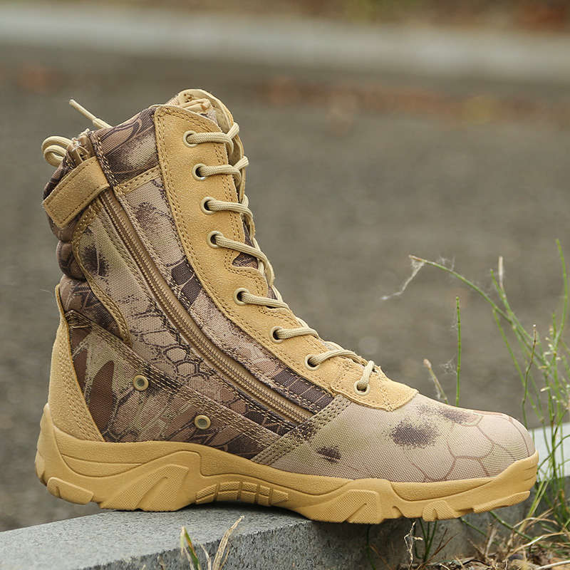 Ultralight high performance military camouflage combat boots