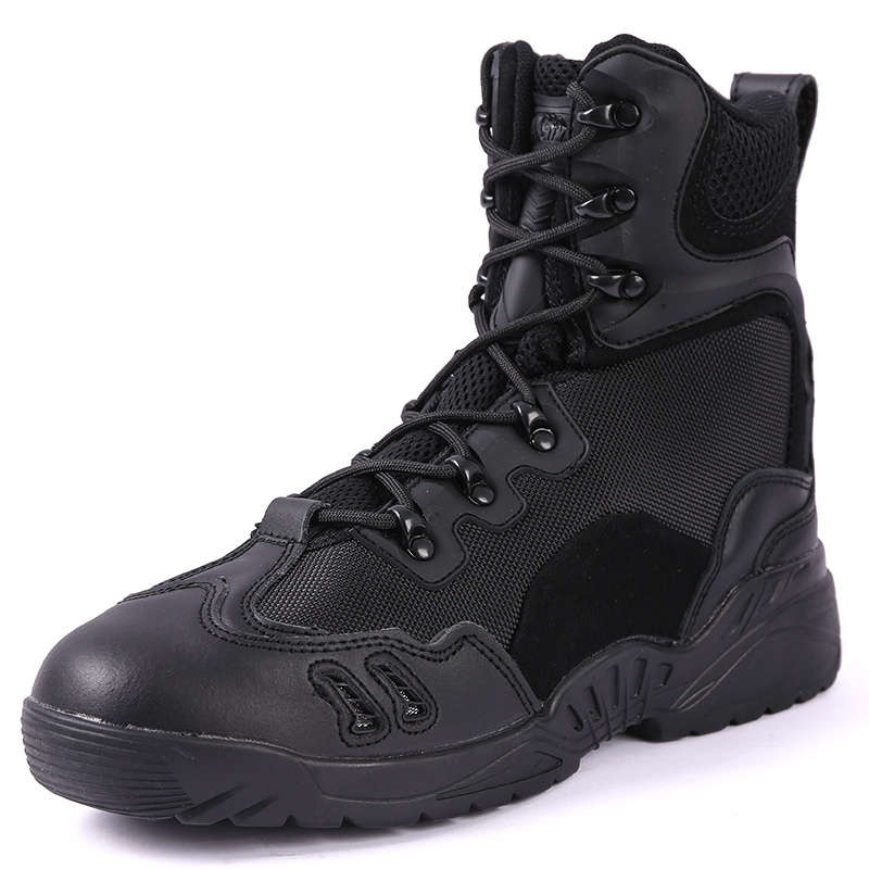 Comfortable Breathable Men's Tactical Black Army Boots