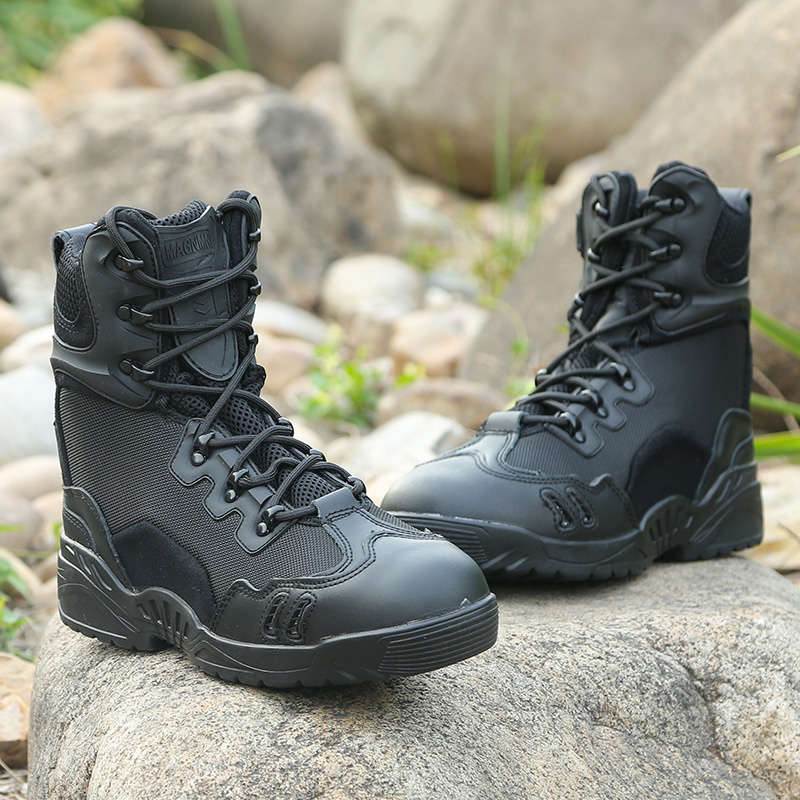 Comfortable Breathable Men's Tactical Black Army Boots