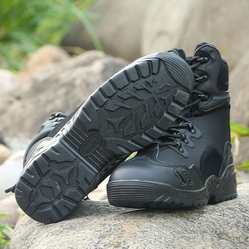Comfortable Breathable Men's Tactical Black Army Boots