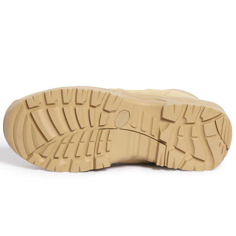 High quality brown low top men's tactical shock-absorbing military boots