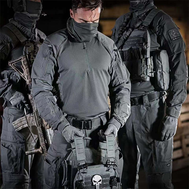 Pioneer tactical frog suit outdoor training wear-resistant breathable long-sleeved top combat uniform