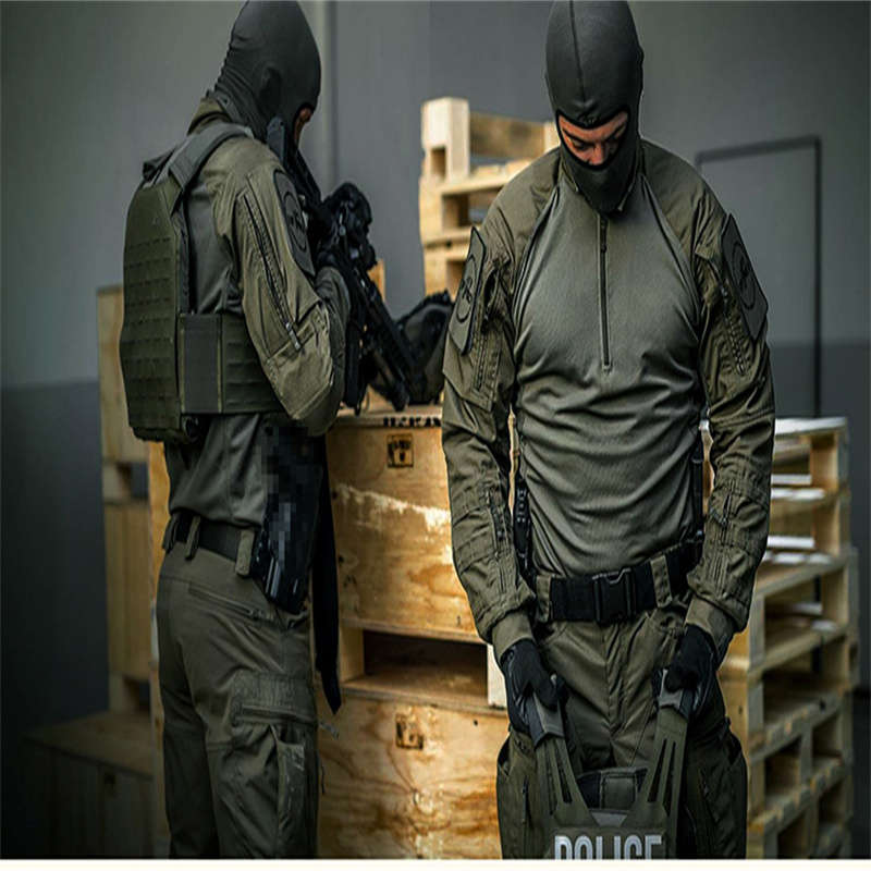 Pioneer tactical frog suit outdoor training wear-resistant breathable long-sleeved top combat uniform