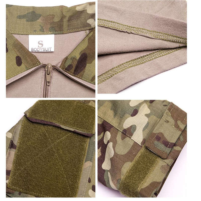 Man Military Clothing Tactical Uniforms Army Combat Suit Camouflage Long Sleeve Cargo Work Pants