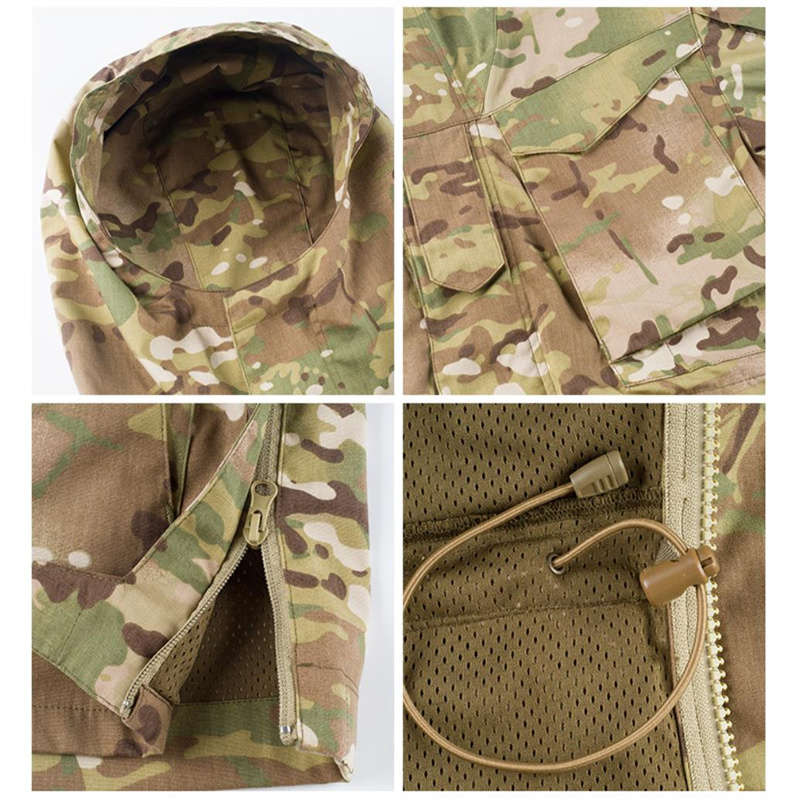 Men's winter tactical jacket camouflage wear-resistant and breathable