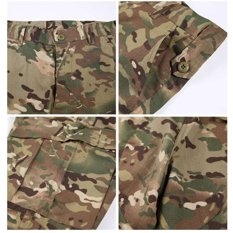 Men's Summer Outdoor Waterproof Workwear Camouflage Cropped Pants