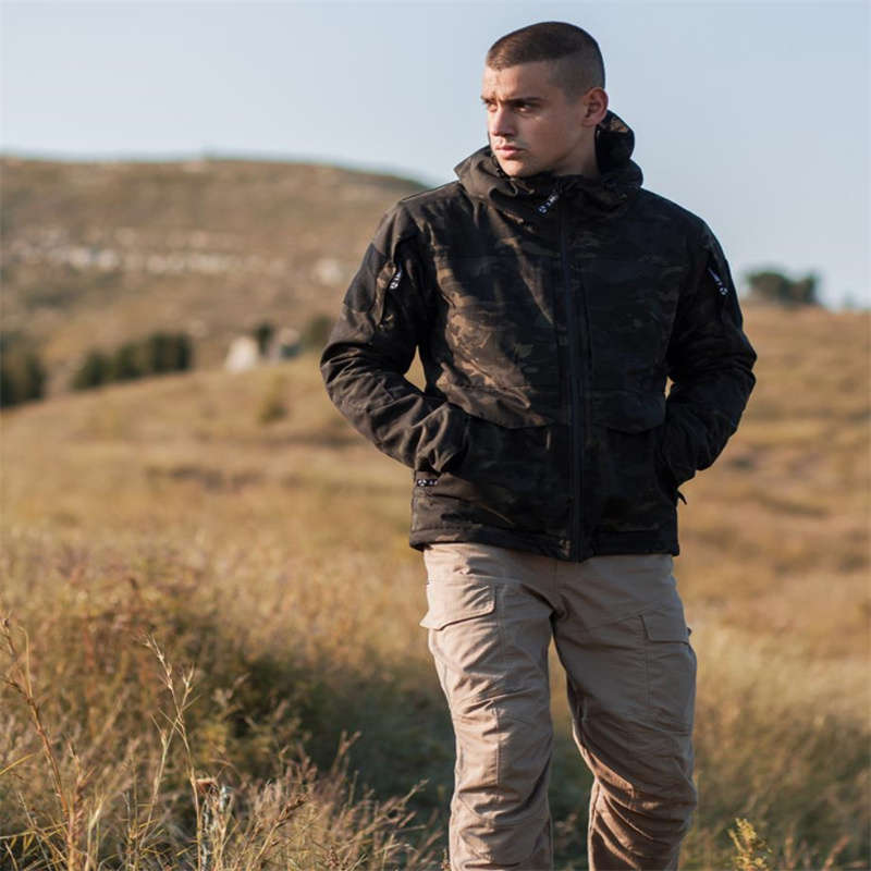 Winter Warm Plus Fleece Thick Fan Tactical Coat Breathable Waterproof