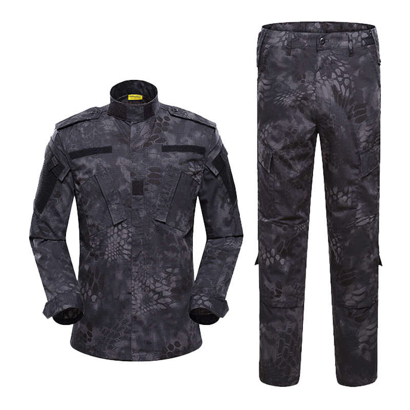 Men's Long Sleeve American Camouflage Combat Training Suit