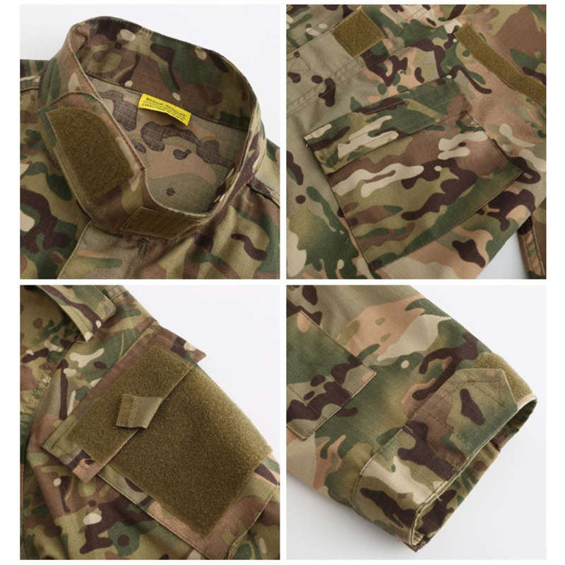 Men's Long Sleeve American Camouflage Combat Training Suit