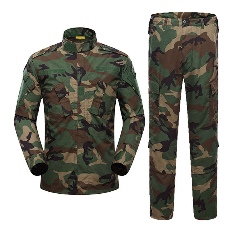 Men's Long Sleeve American Camouflage Combat Training Suit