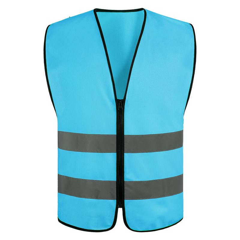 Fluorescent luminous reflective strip reflective safety vest printed yellow word reflective clothing zipper engineering duty vest vest