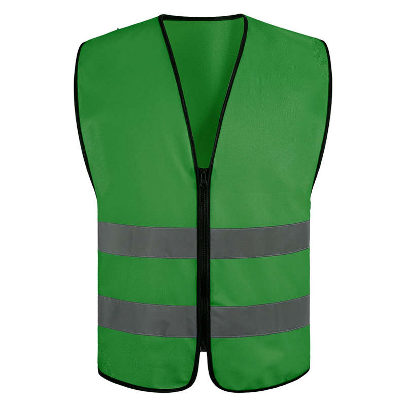 Fluorescent luminous reflective strip reflective safety vest printed yellow word reflective clothing zipper engineering duty vest vest