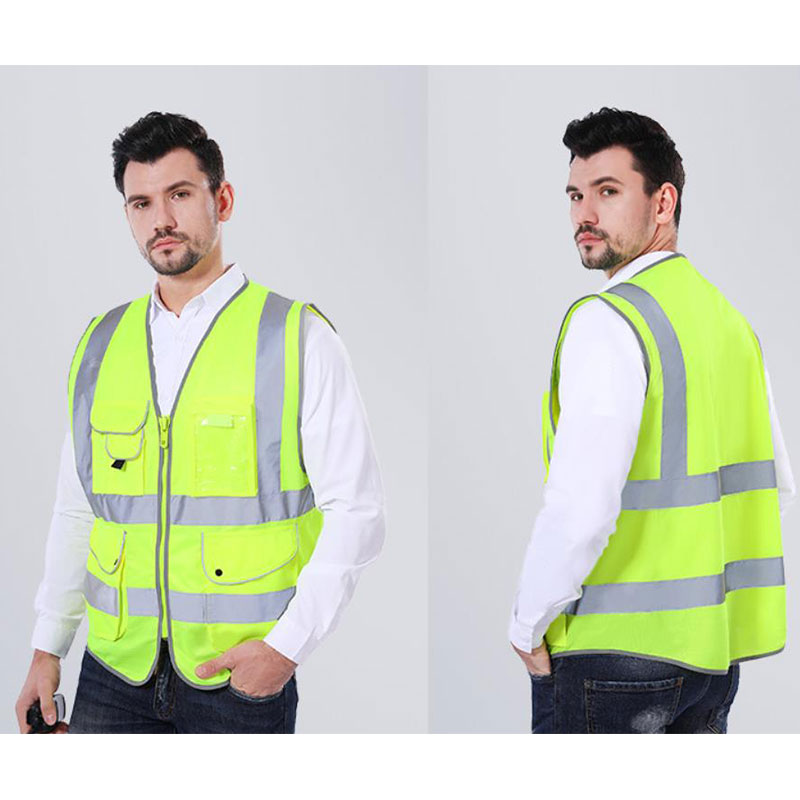 Traffic reflective raincoat suit fluorescent yellow adult warning riding waterproof clothing reflective clothing