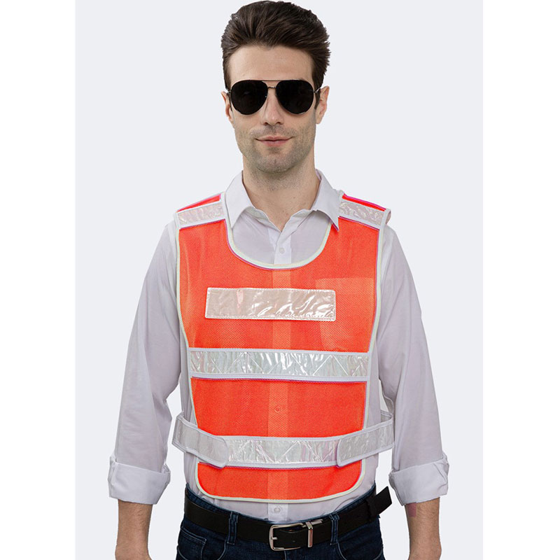Thickened fishing mesh cloth reflective vest, high-brightness lattice reflective clothing, construction traffic riding safety reflective vest