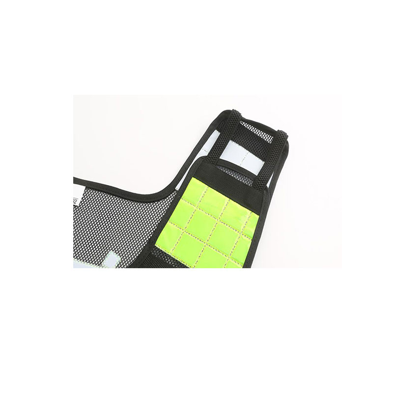 Heat-pressed reflective clothing, black mesh on duty, road administration reflective vest, traffic administration comprehensive executive city management reflective vest