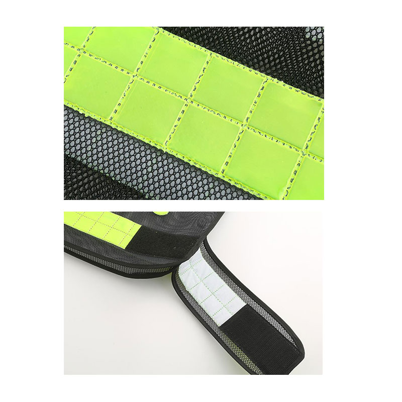 Heat-pressed reflective clothing, black mesh on duty, road administration reflective vest, traffic administration comprehensive executive city management reflective vest