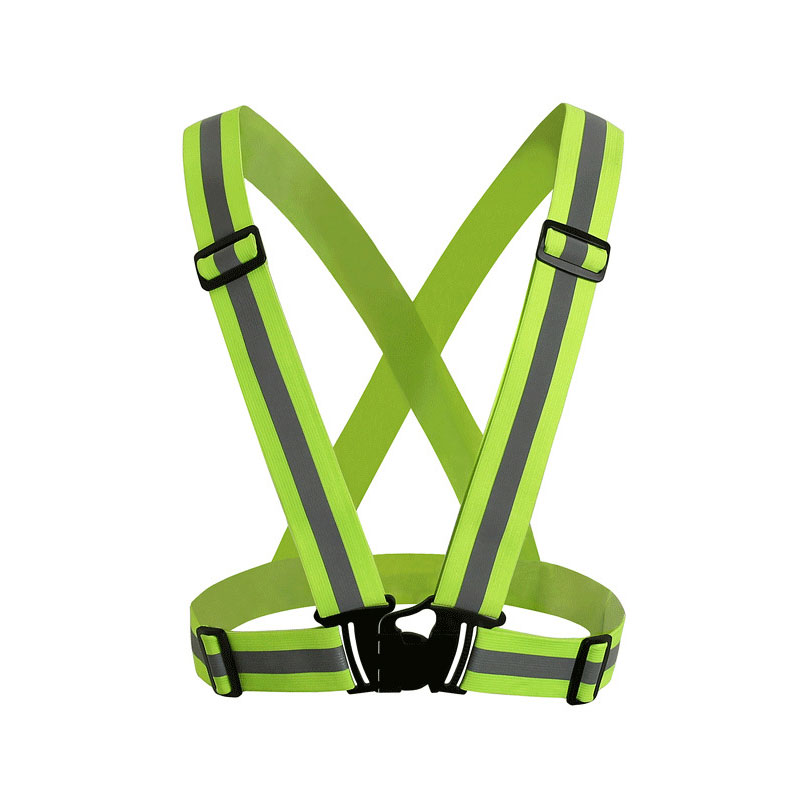 Reflective straps night running riding reflective clothing high elastic reflective vest adjustable safety reflective clothing summer