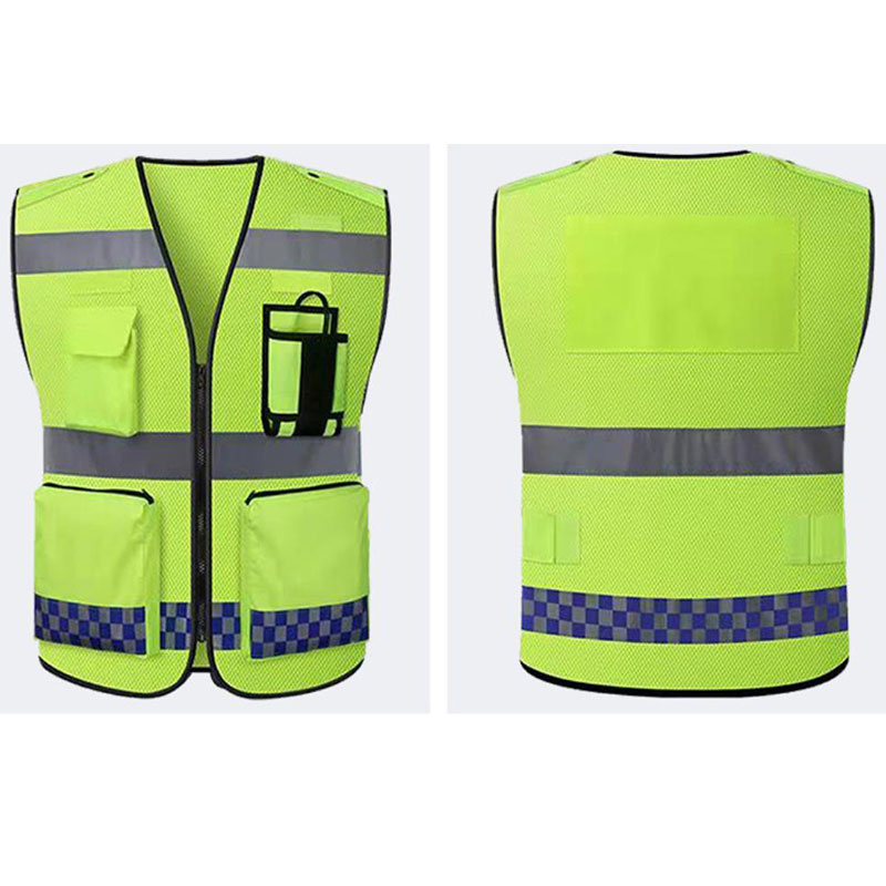 Waterproof mesh reflective vest riding traffic security patrol duty reflective clothing Oxford cloth reflective vest