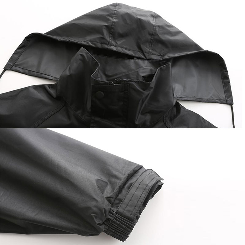 Black reflective raincoat male labor insurance security guard poncho outdoor safety reflective raincoat