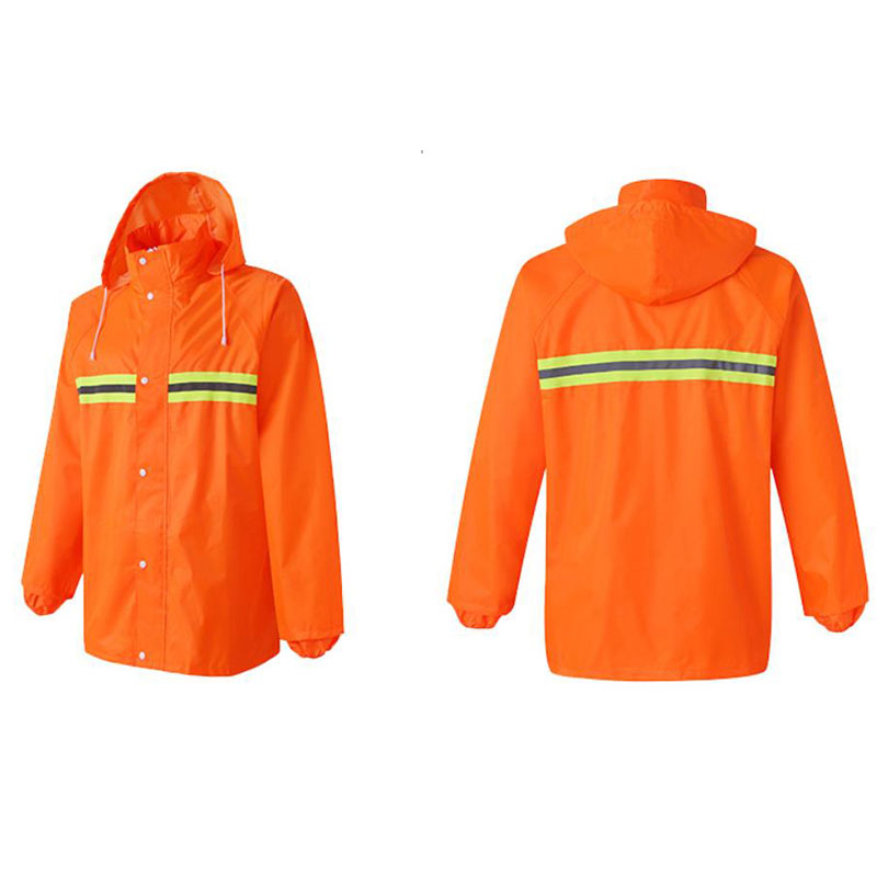 Reflective raincoat rain pants suit sanitation worker safety clothing adult split outdoor labor protection waterproof raincoat overalls