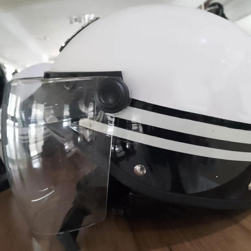 White spring and autumn helmet riding protective helmet traffic duty security patrol tactical training anti-riot helmet