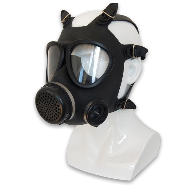 Self-priming filtered gas mask for fire rescue, headwear rubber mask, comprehensive fire protection mask
