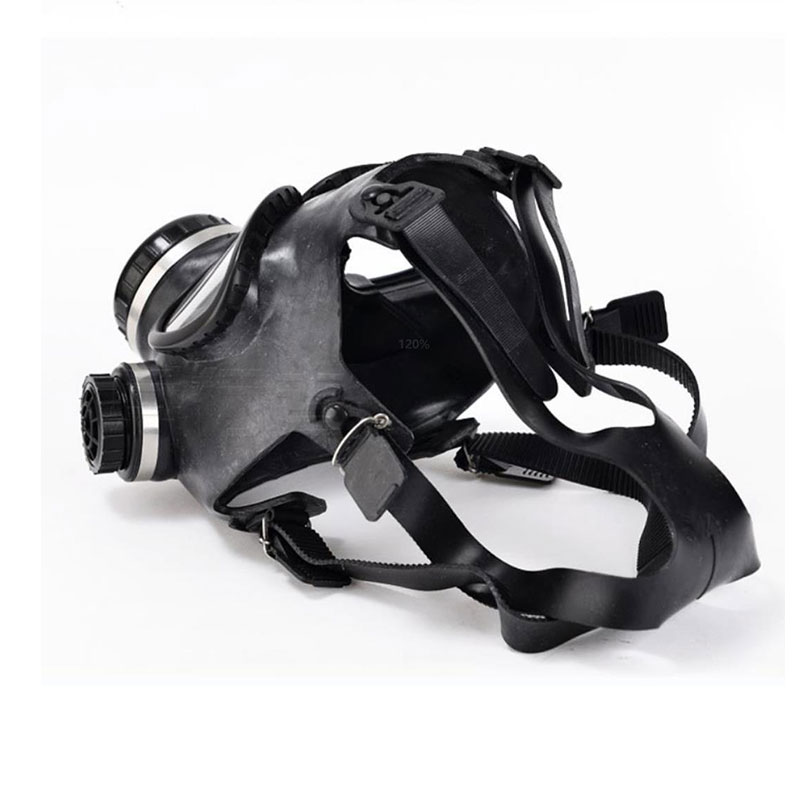 Self-priming filtered gas mask for fire rescue, headwear rubber mask, comprehensive fire protection mask