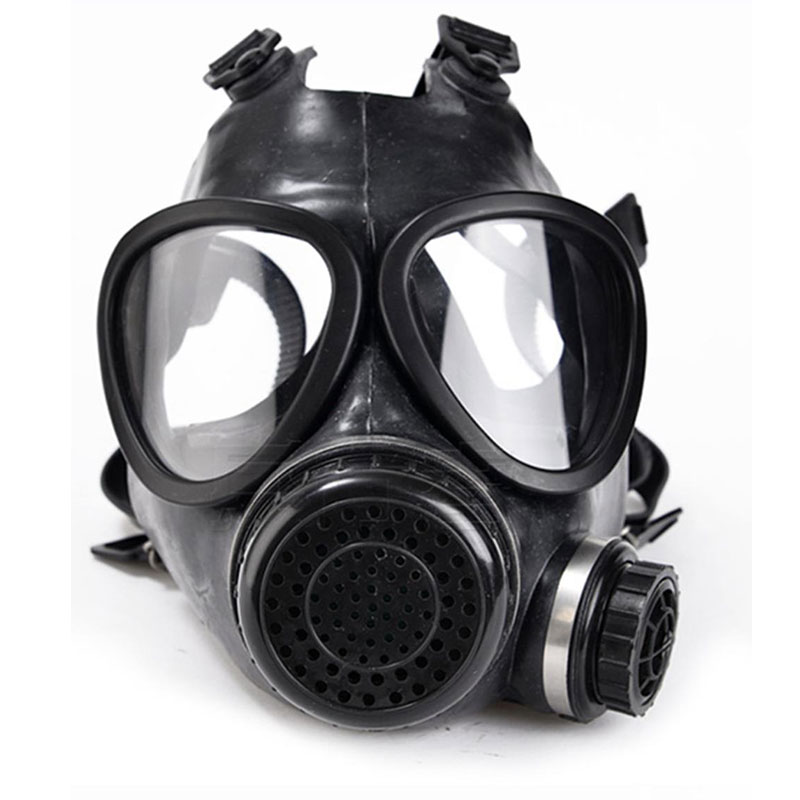 Self-priming filtered gas mask for fire rescue, headwear rubber mask, comprehensive fire protection mask