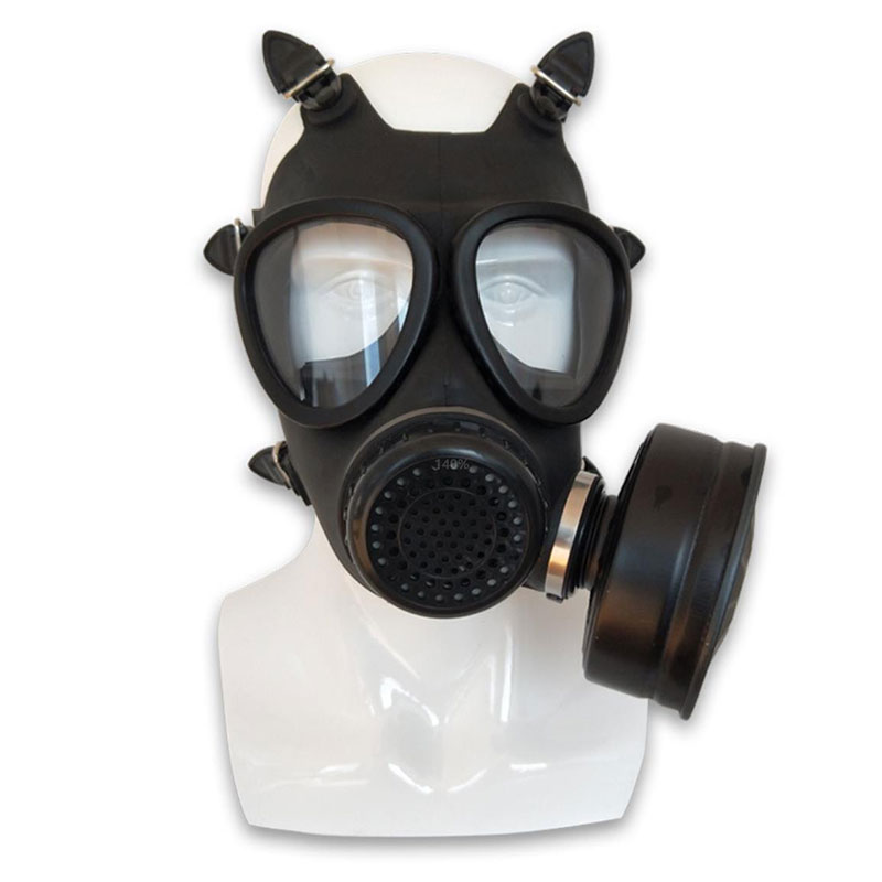 Self-priming filtered gas mask for fire rescue, headwear rubber mask, comprehensive fire protection mask