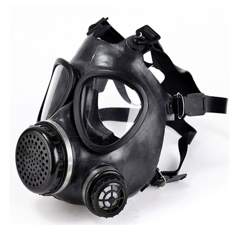 Self-priming filtered gas mask for fire rescue, headwear rubber mask, comprehensive fire protection mask