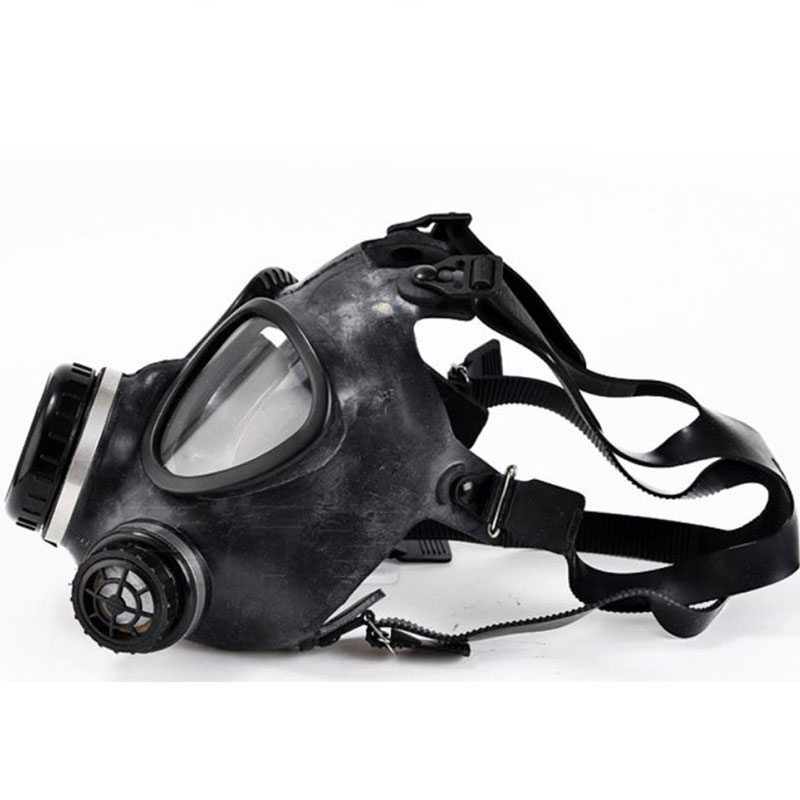 Self-priming filtered gas mask for fire rescue, headwear rubber mask, comprehensive fire protection mask