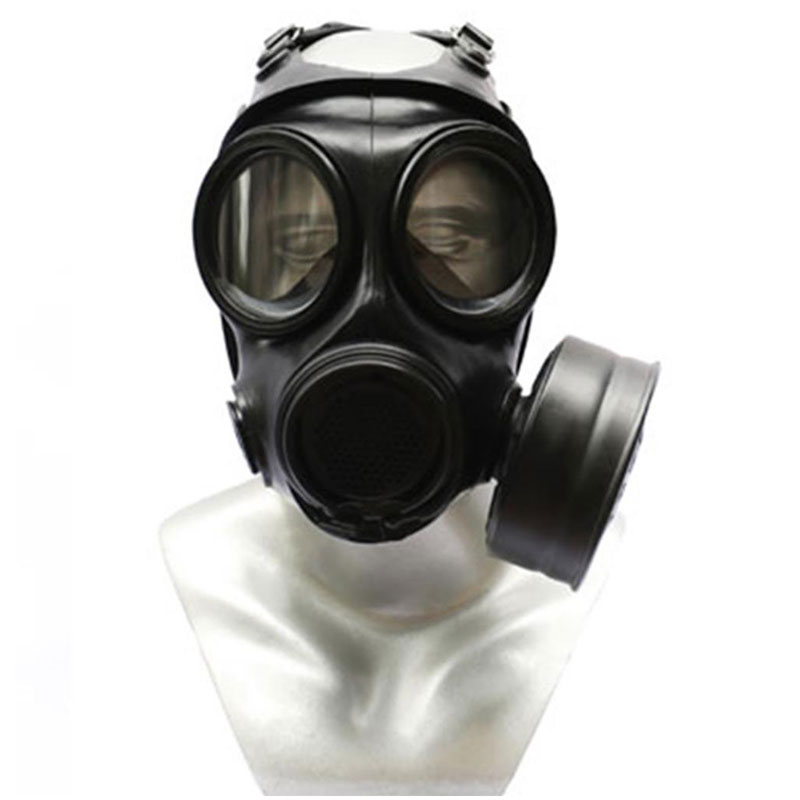 Gas mask, double-view gas mask