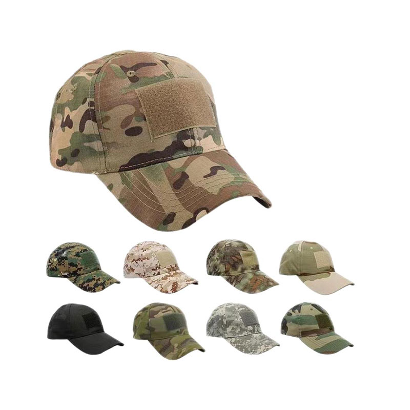 Outdoor Jungle Camouflage Hat Combat Training Camouflage Baseball Hat Velcro Label Peaked Cap