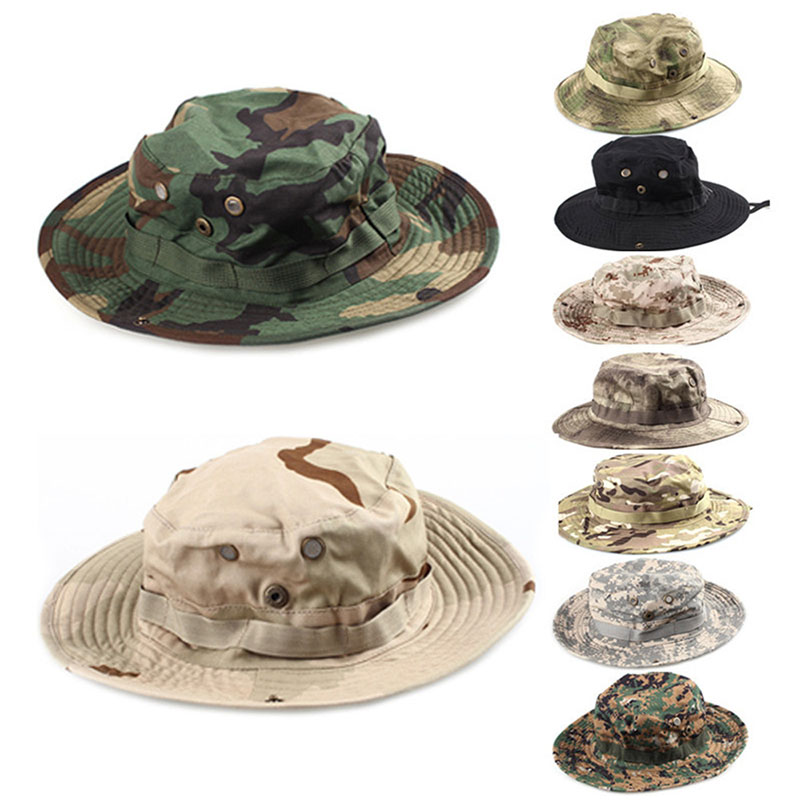 Tactical Training Camouflage Round Brim Bucket Hat