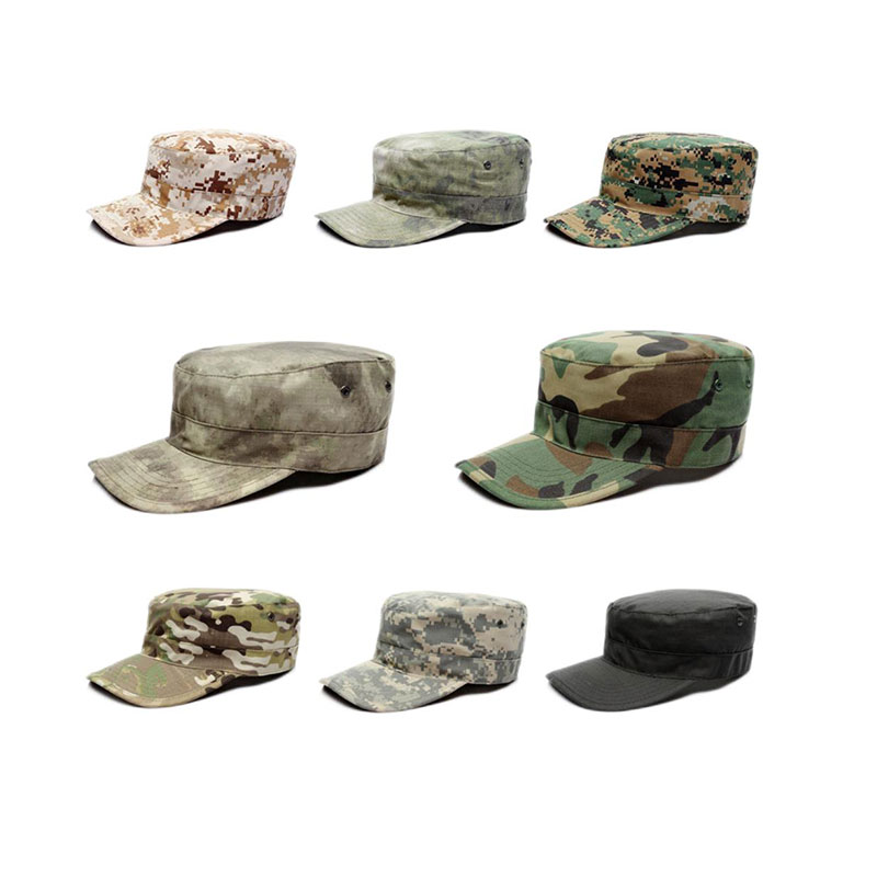 Outdoor Camouflage Tactical Camouflage Training Flat Top Military Cap