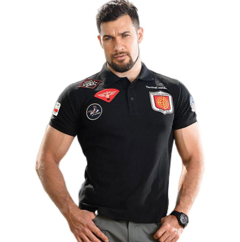 Multi -standard T -shirt men outdoor sports tactical tactical POLO shirt turned short -sleeved summer men and women T short sleeves