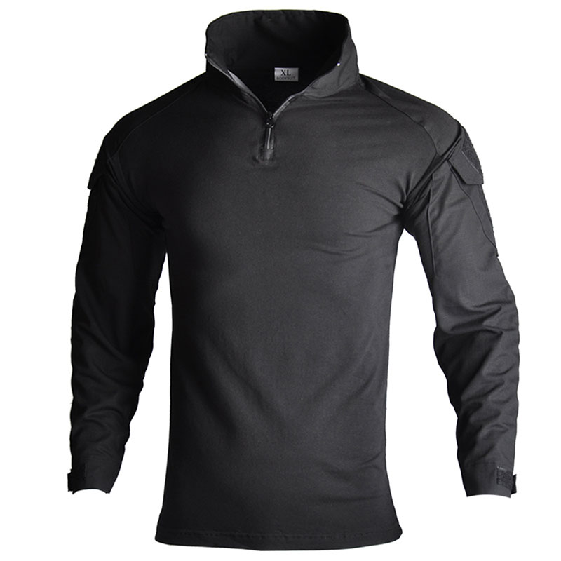 Outdoor cycling training frog clothing multi -color training top camouflage clothes hiking mountaineering tactical long -sleeved T -shirt energy service
