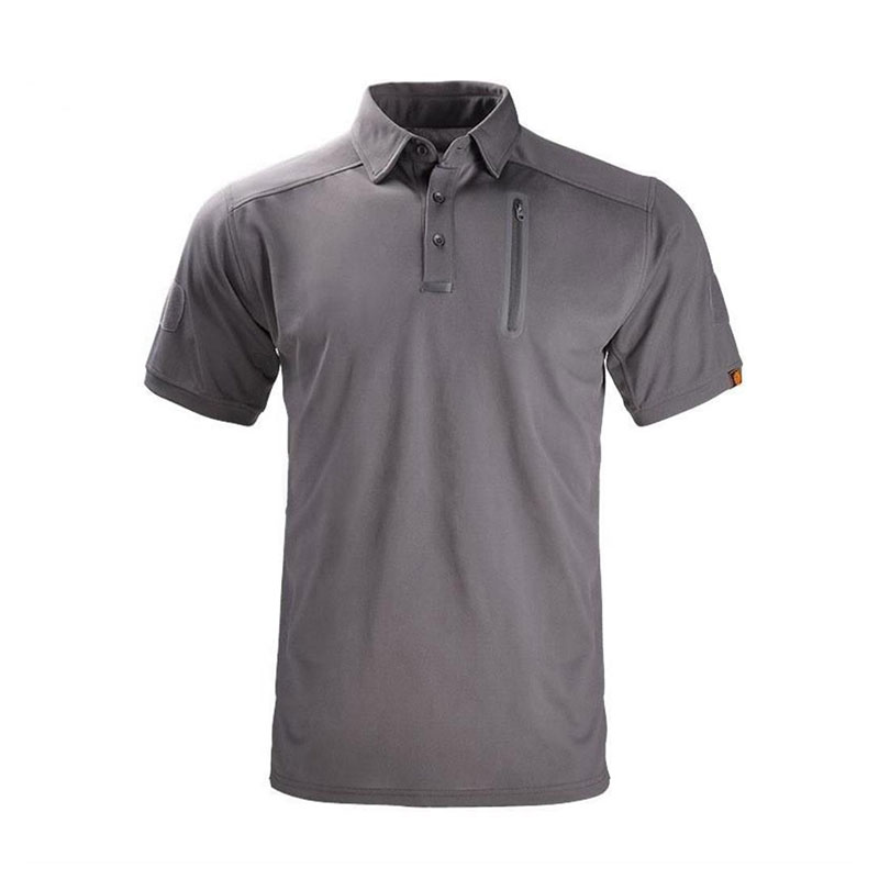 Outdoor tactical T -shirt Men's Sports sweaty and moisturizing function fast dry clothing elastic leisure lapel speed dry short sleeves