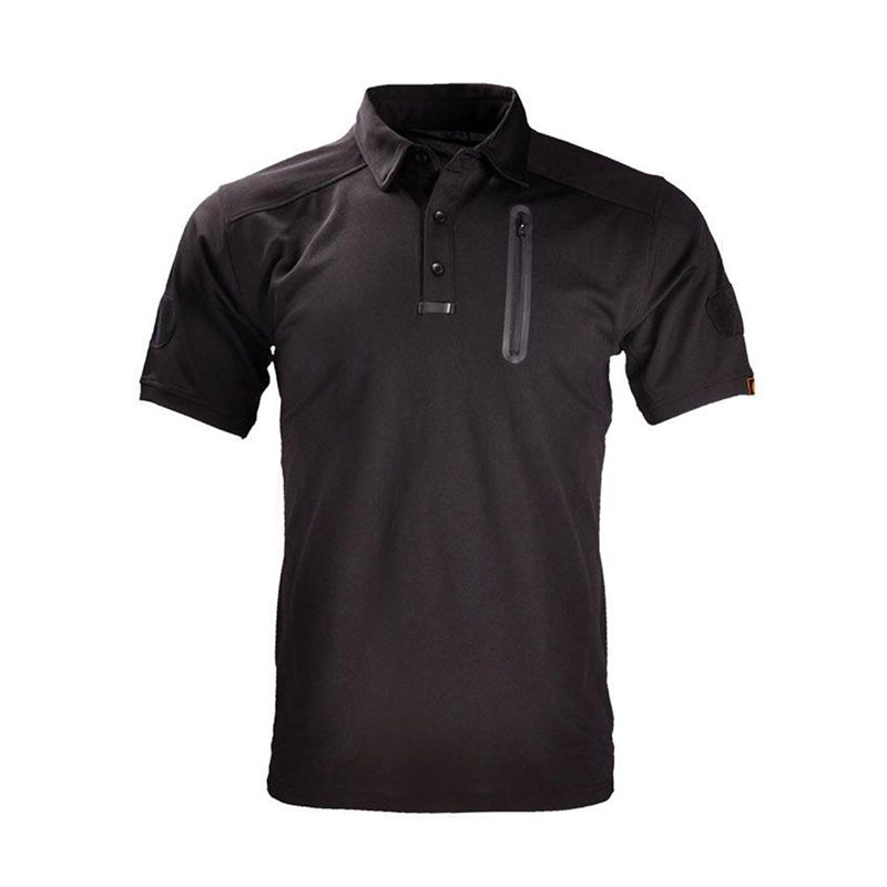 Outdoor tactical T -shirt Men's Sports sweaty and moisturizing function fast dry clothing elastic leisure lapel speed dry short sleeves