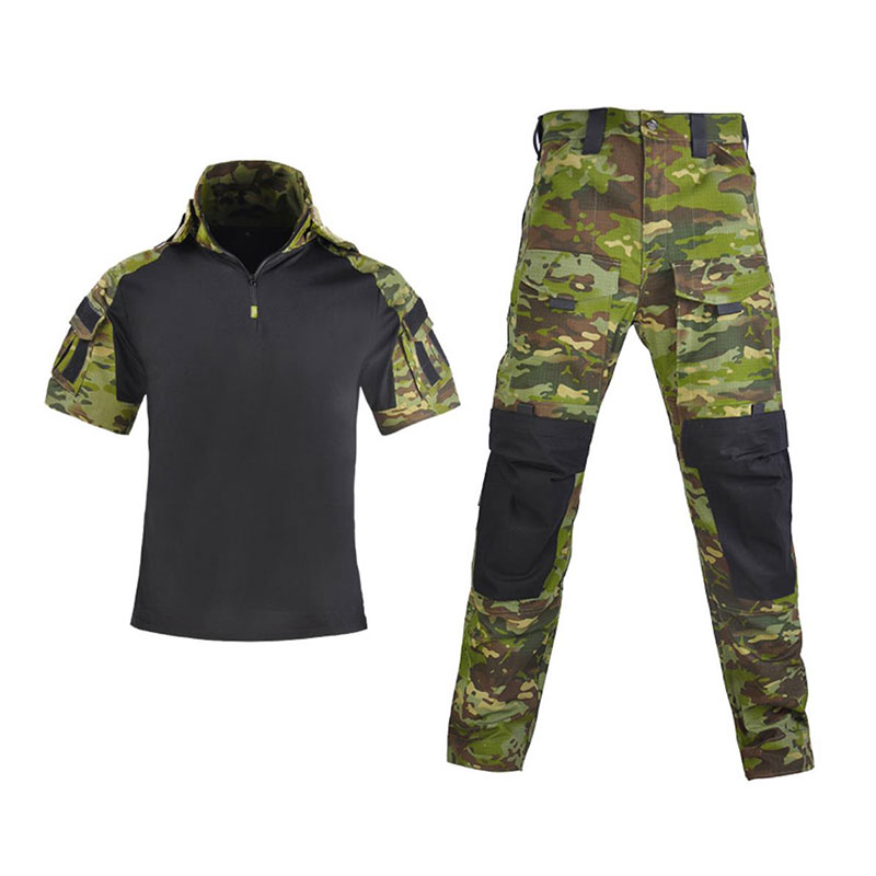 Dragon A short -sleeved combat clothes camouflage clothing frog service frog suit suit tactical training suit
