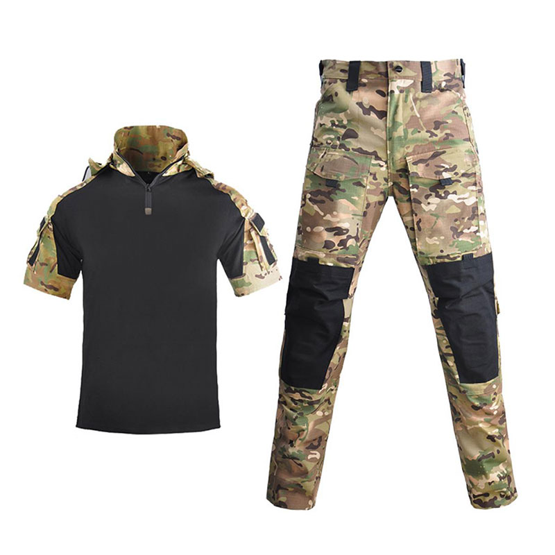 Dragon A short -sleeved combat clothes camouflage clothing frog service frog suit suit tactical training suit