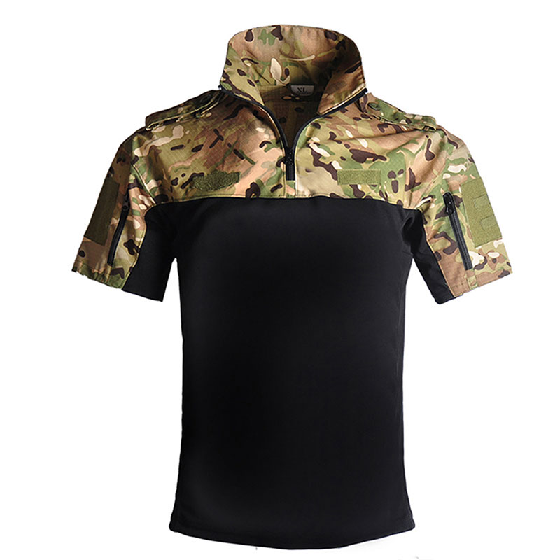 Frog clothes top frog clothing short -sleeved clothing camouflage camouflage camouflage camouflage