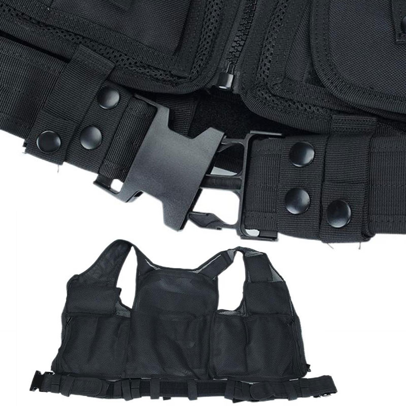 Outdoor Multifunctional MOLLE System Quick-drying Breathable Camouflage Mesh Tactical Vest