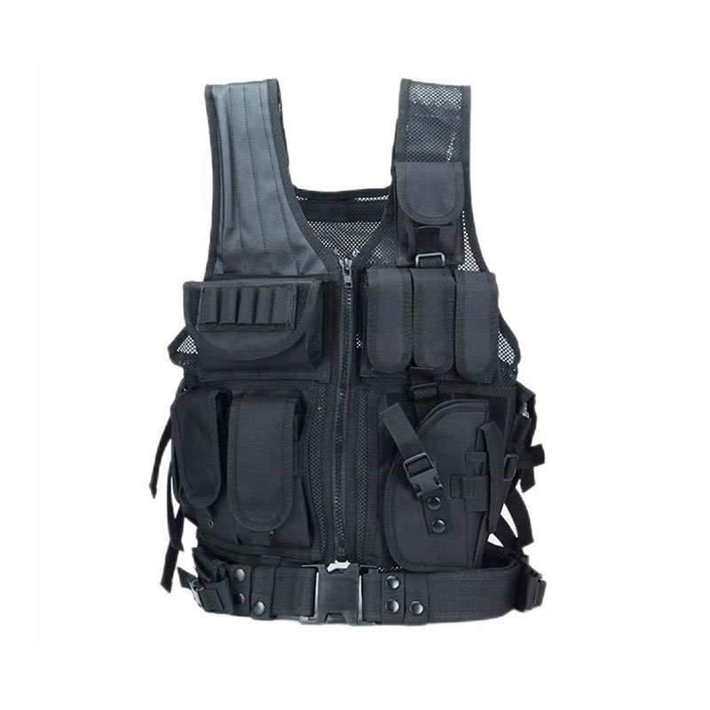 Outdoor Multifunctional MOLLE System Quick-drying Breathable Camouflage Mesh Tactical Vest