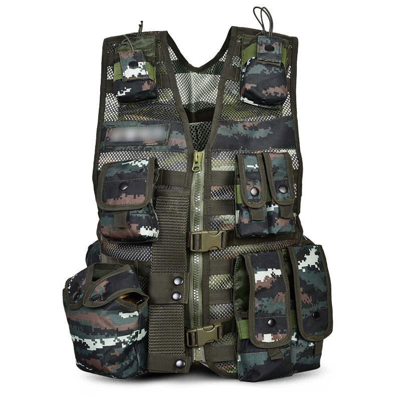 Mesh Multi-pocket Breathable Camouflage Military Fans Multi-functional Tactical Vest