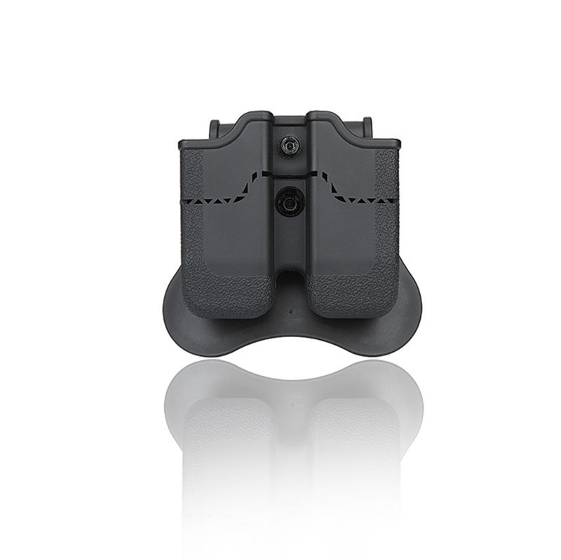Tactical Outdoor Plastic Nylon Waist Double Magazine Holster