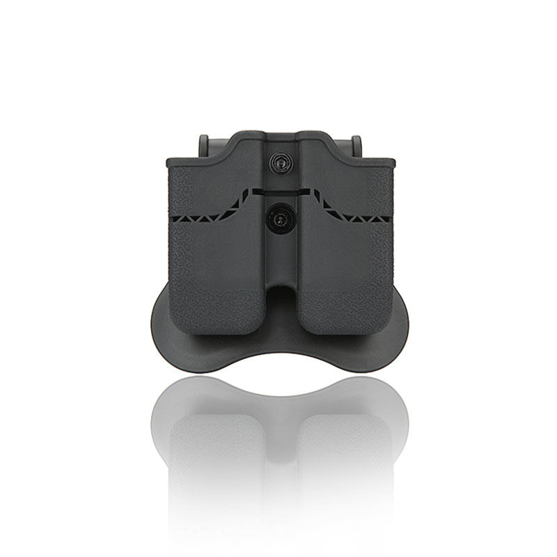 Tactical Outdoor Plastic Nylon Waist Double Magazine Holster